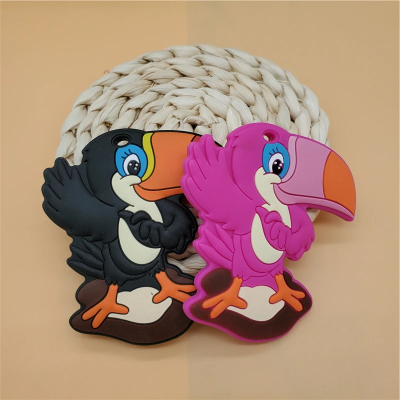 1pc Silicone Teether Teething Toy Food Grade Chewing Necklace For Baby Pacifier Chain Pendant Accessories | Мать и ребенок