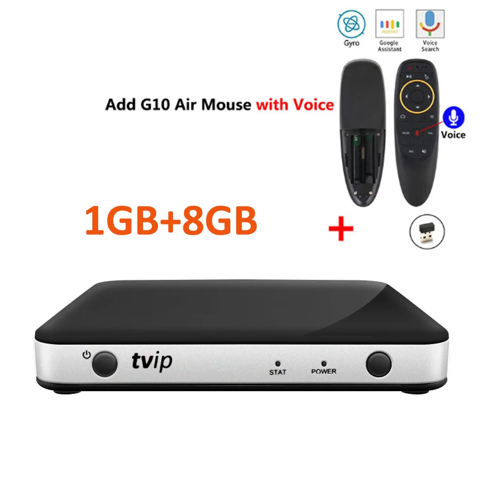 TVIP 605 G10 ТВ IP S-Box v.605 Amlogic S905X четырехъядерный ТВ приставка linux tv IP 605 смарт-приставка 1 ГБ ОЗУ 8 Гб ПЗУ 4 к IP tv IP605 медиаплеер - Цвет: TVIP 605 G10