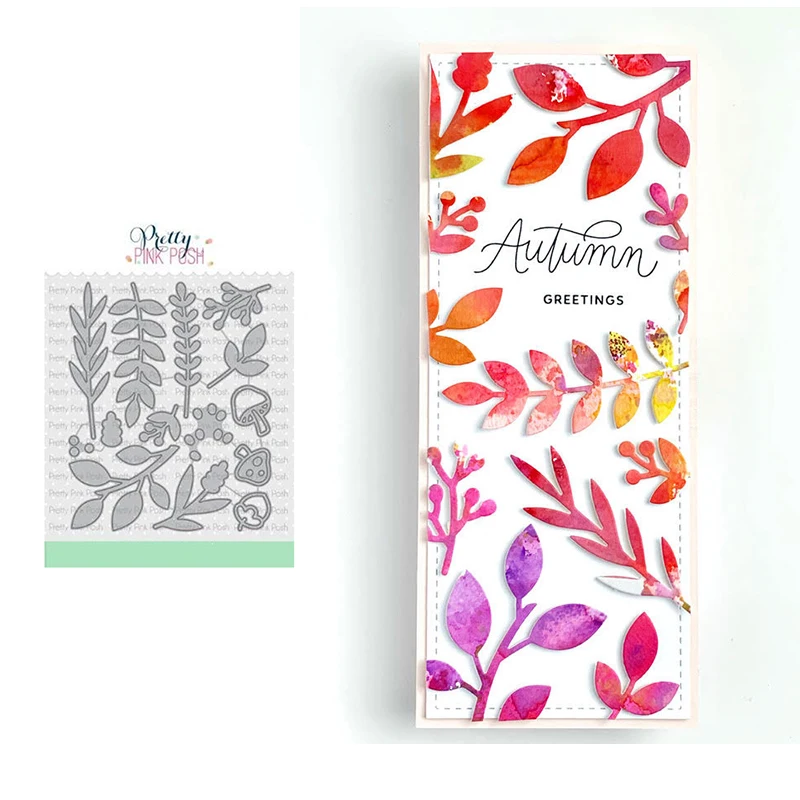 

Pine Leaves Metal Cutting Dies for DIY Scrapbooking Crafts Dies Cut Stencils Maker Photo Album Template Handmade Decoration