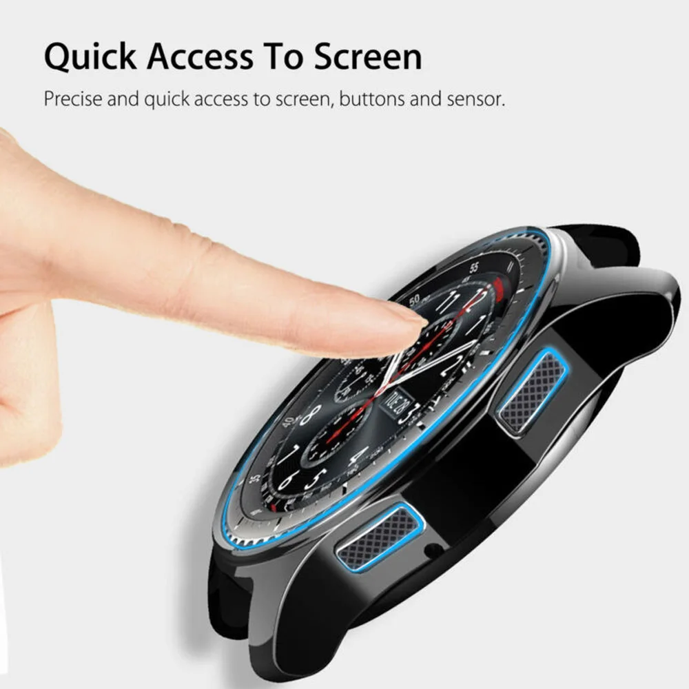 Gear S3 frontier для samsung Galaxy watch 46 мм 42 мм ремешок защитный чехол смарт-часы Замена ТПУ все вокруг крышка оболочка 22 мм