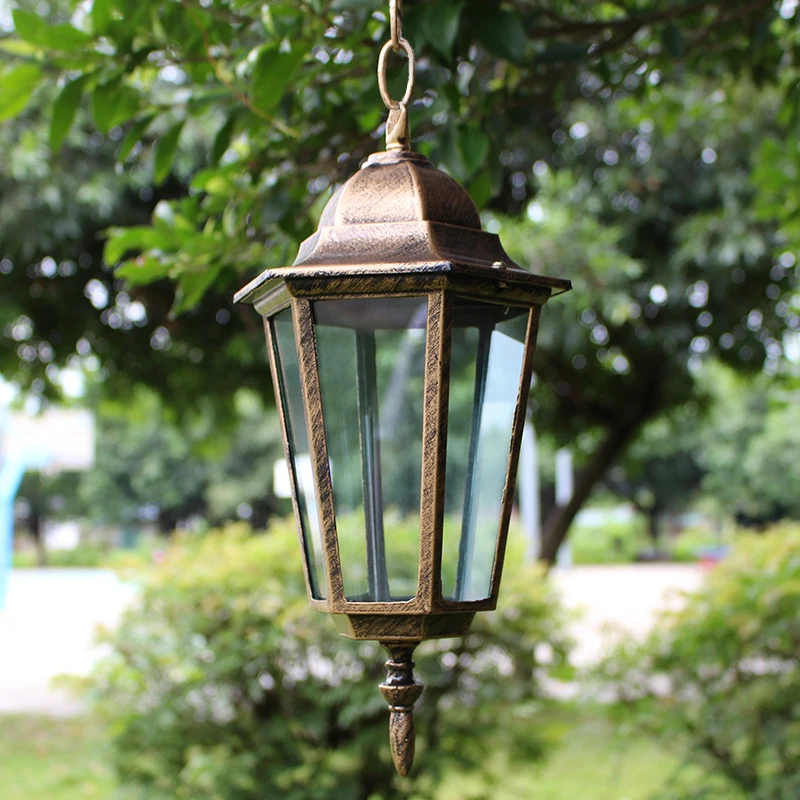 Уличное освещение в пасторальном стиле водонепроницаемая люстра с