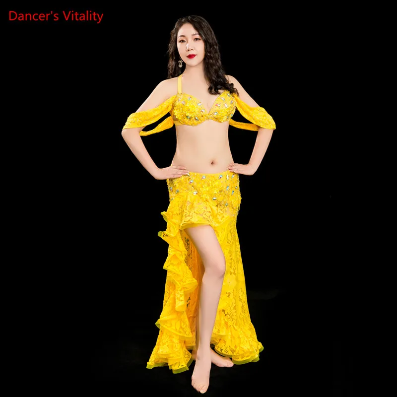 Женский костюм для танца живота высококлассный комплект одежды тренировок с