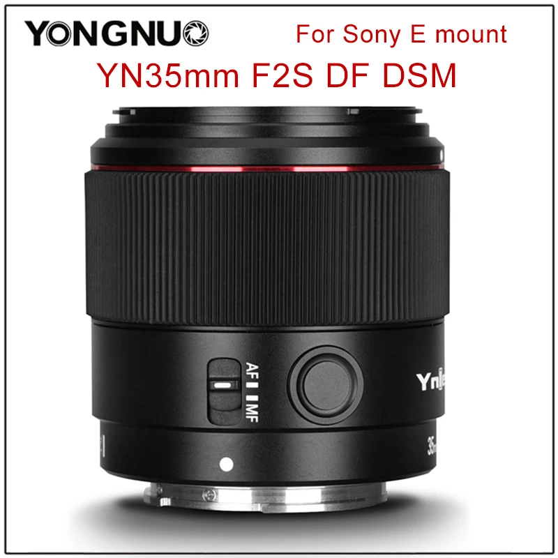 Объектив Yongnuo 35 мм F2 для камеры Sony E mount YN35mm F2S DF DSM объектив беззеркальной