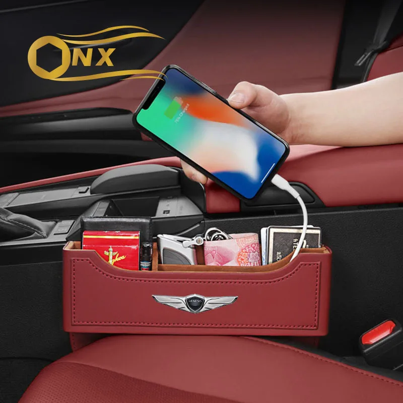 Автомобильный ящик для хранения на сиденье коробка украшение салона Hyundai Genesis