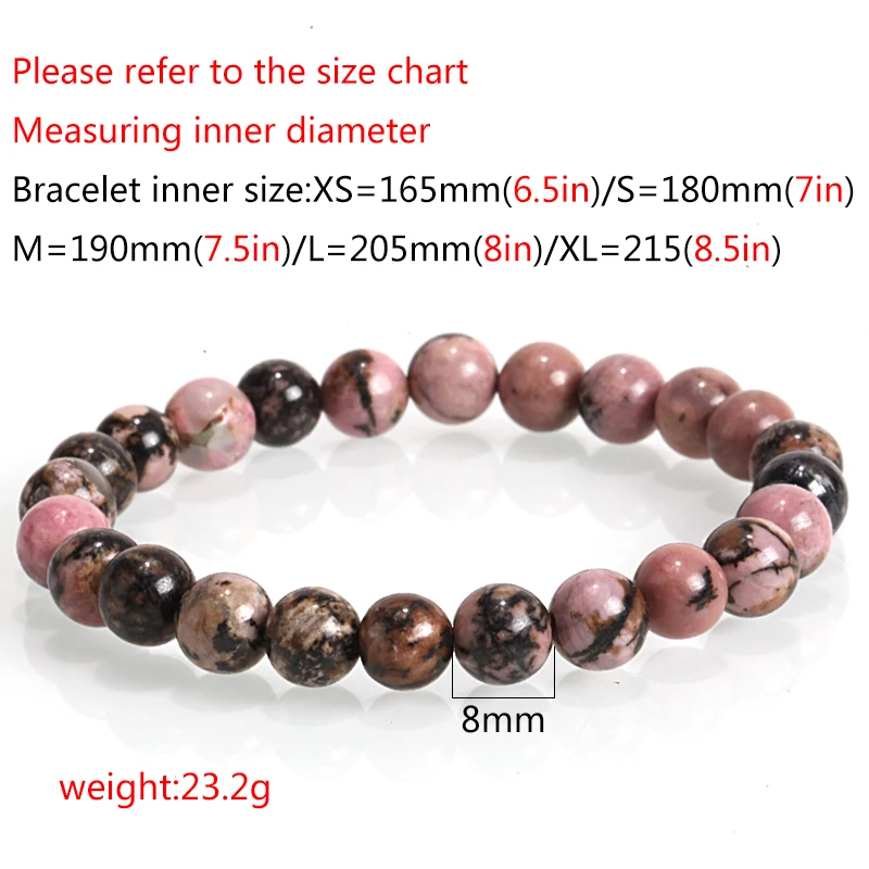 Женские корейские браслеты из натурального камня 8 мм черного золота