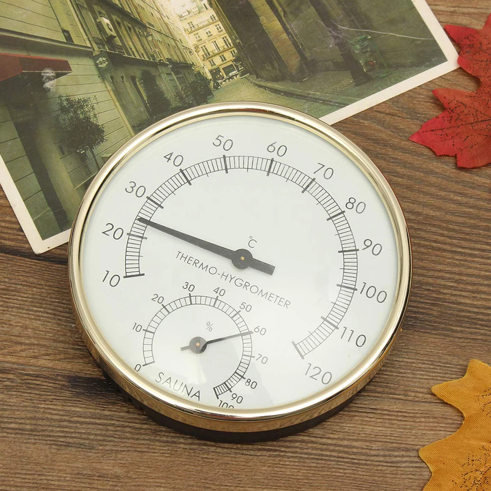 Круглый паровой термометр для сауны 10 см 2 в 1 цифровой гигрометр термостойкий