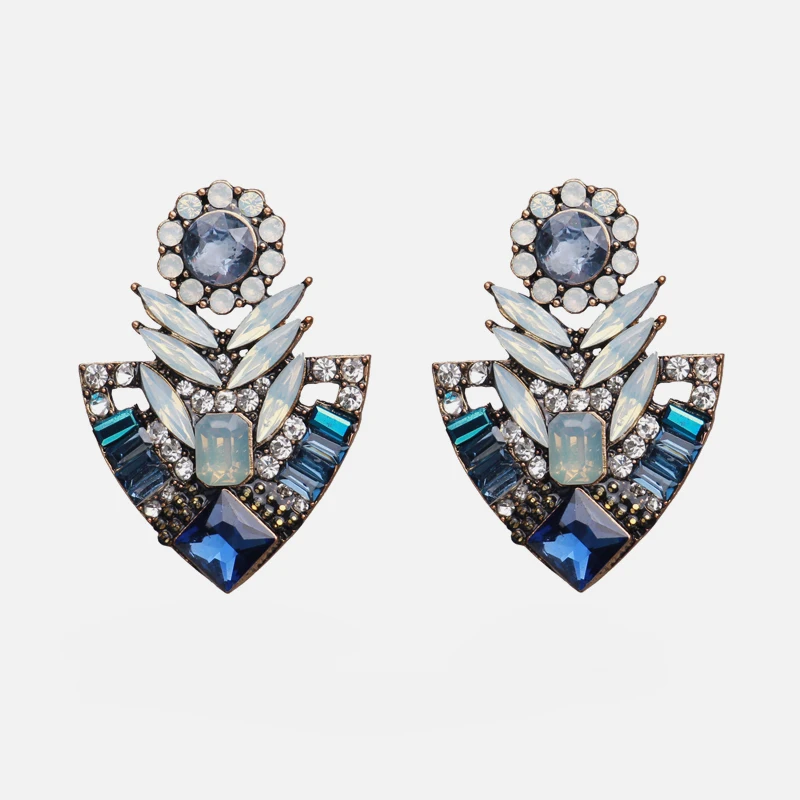 Ztech 32 дизайн синий кристалл/Кисточка/смолы Eearrings pendientes mujer moda Za новые большие массивные Оптовые аксессуары для ушей