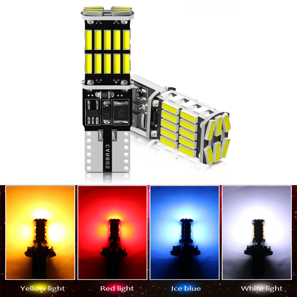 2x автомобильный фонарь 10 W5W 194 168 4014SMD Canbus без ошибок для автомобильного номерного знака, лампа 4000K 6000K 12 В, белый диод