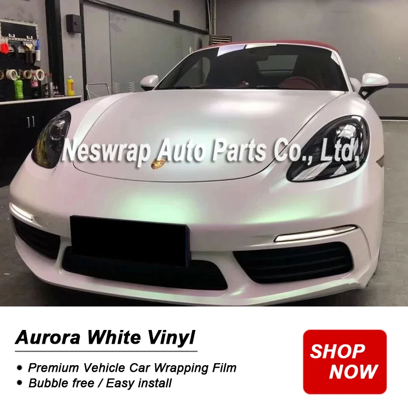 Высококачественная атласная белая пленка Аврора виниловая для обмотки