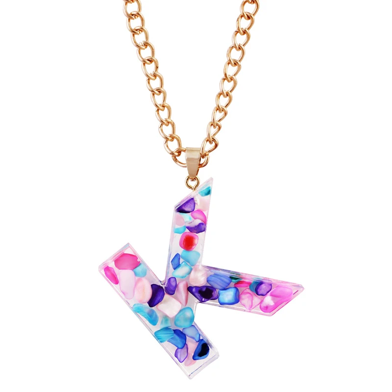 Женское Ожерелье-чокер из сплава с подвеской в виде букв | Украшения и аксессуары