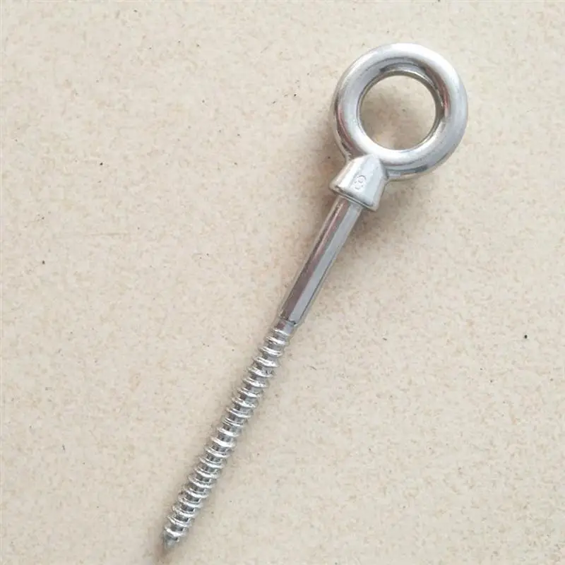 

4pcs Stainless steel Eye Hooks Screw Eyes for Fixing Swing Hammock Boxing Bag