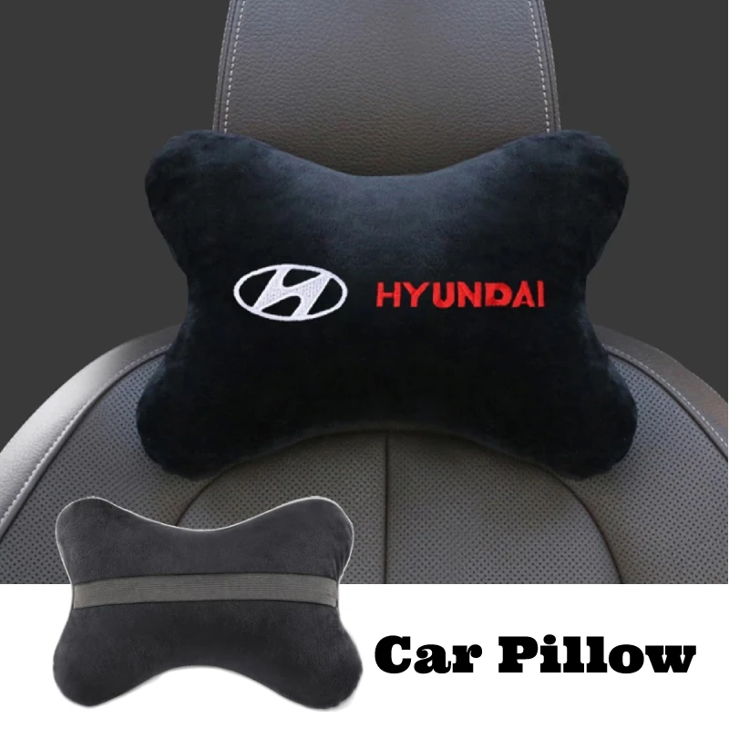 

Car Interior Headrest Backrest Pillow Head Protector Support Neck Soft Cushion Pillows For Hyundai Solaris i20 i30 ix20 ix35