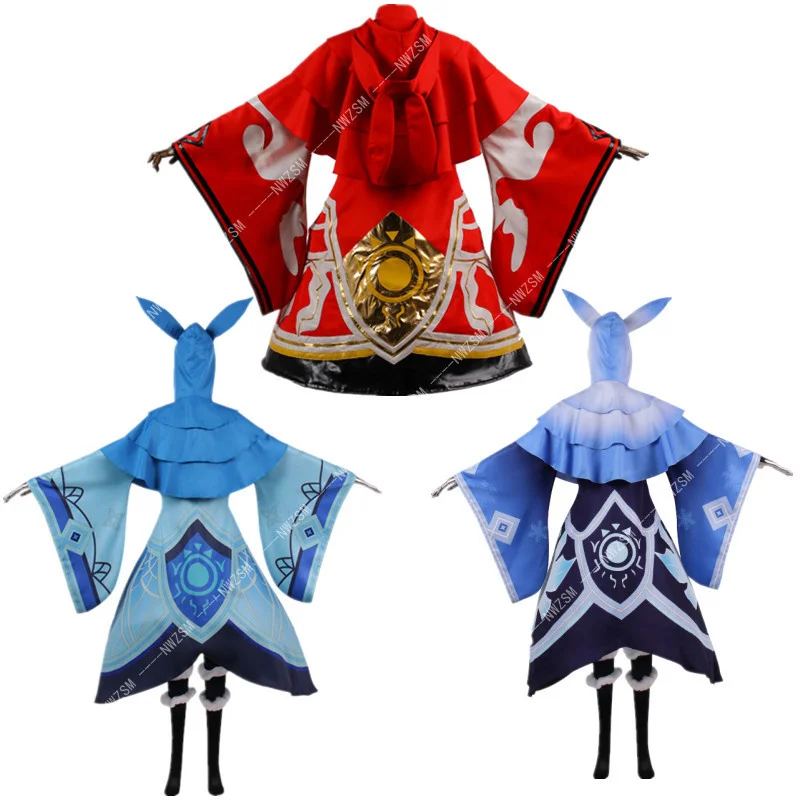 

Game Genshin Impact Hilichurl COS Clothing Water System Fire System Ice System Abyss Mage Hilichurl Cosplay Game Costume