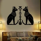 Виниловая наклейка на стену с изображением египетских кошек, Древнего Египта, Бога, настенные наклейки для дома, гостиной, спальни, декоративные наклейки C032