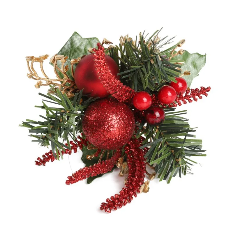 Искусственная сосна Поддельные Конус Подарочная коробка Рождественская елка Топпер орнамент цветок рождественские цветы венок праздник дом зима Декор