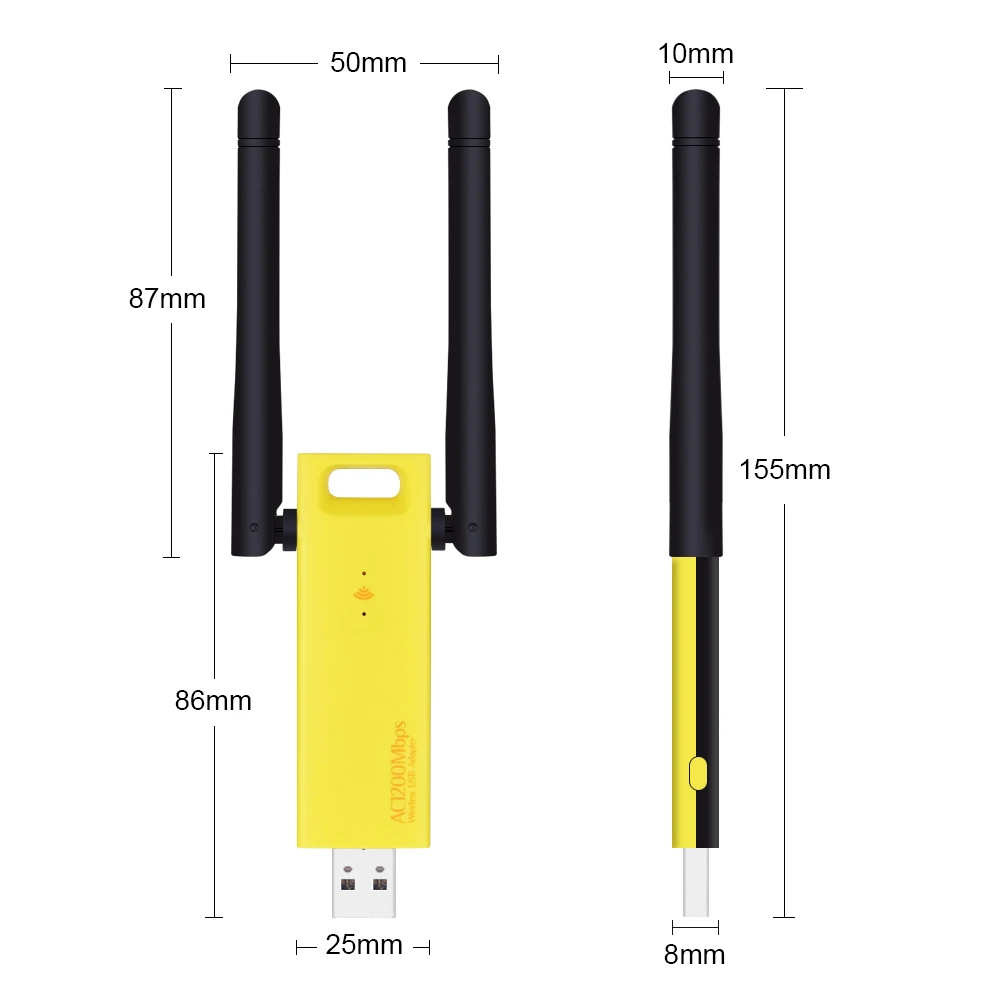 USB 3 0 1200 Мбит/с Wifi адаптер двухдиапазонный 5 ГГц 2 4 802.11AC RTL8812BU антенна донгл сетевая