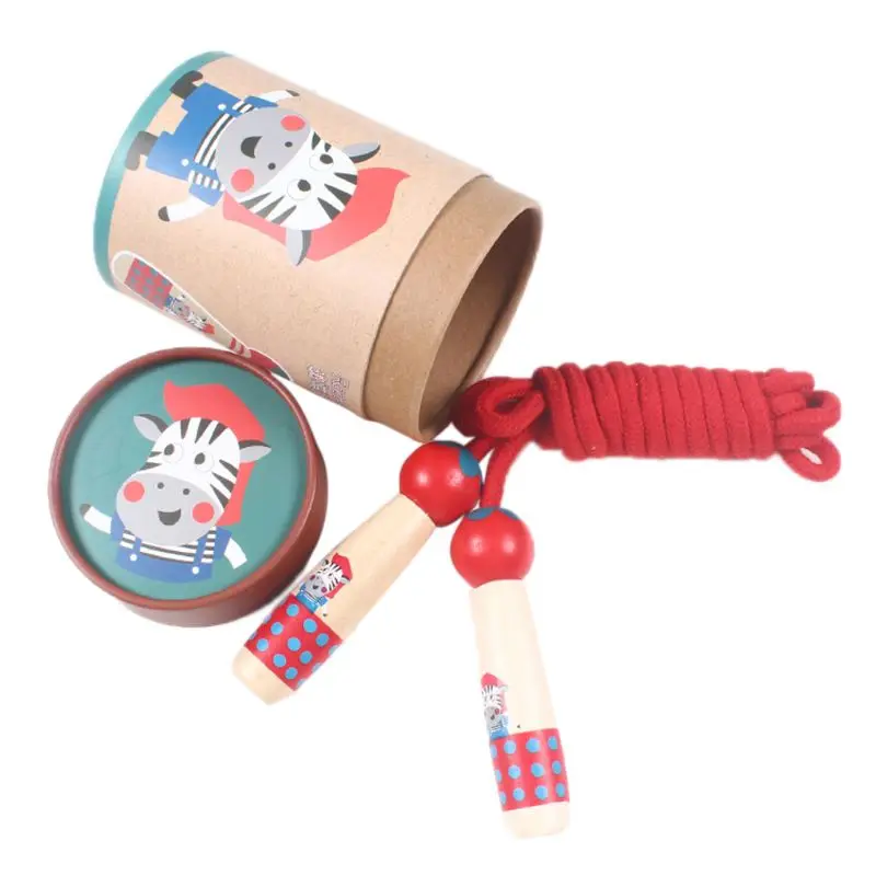 

Children's Skipping Rope with Cartoon Wooden Handles, Adjustable Skipping Rope