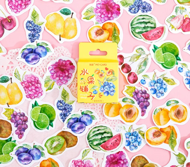 

Happy fruit decorative sticker(1pack=45pieces)