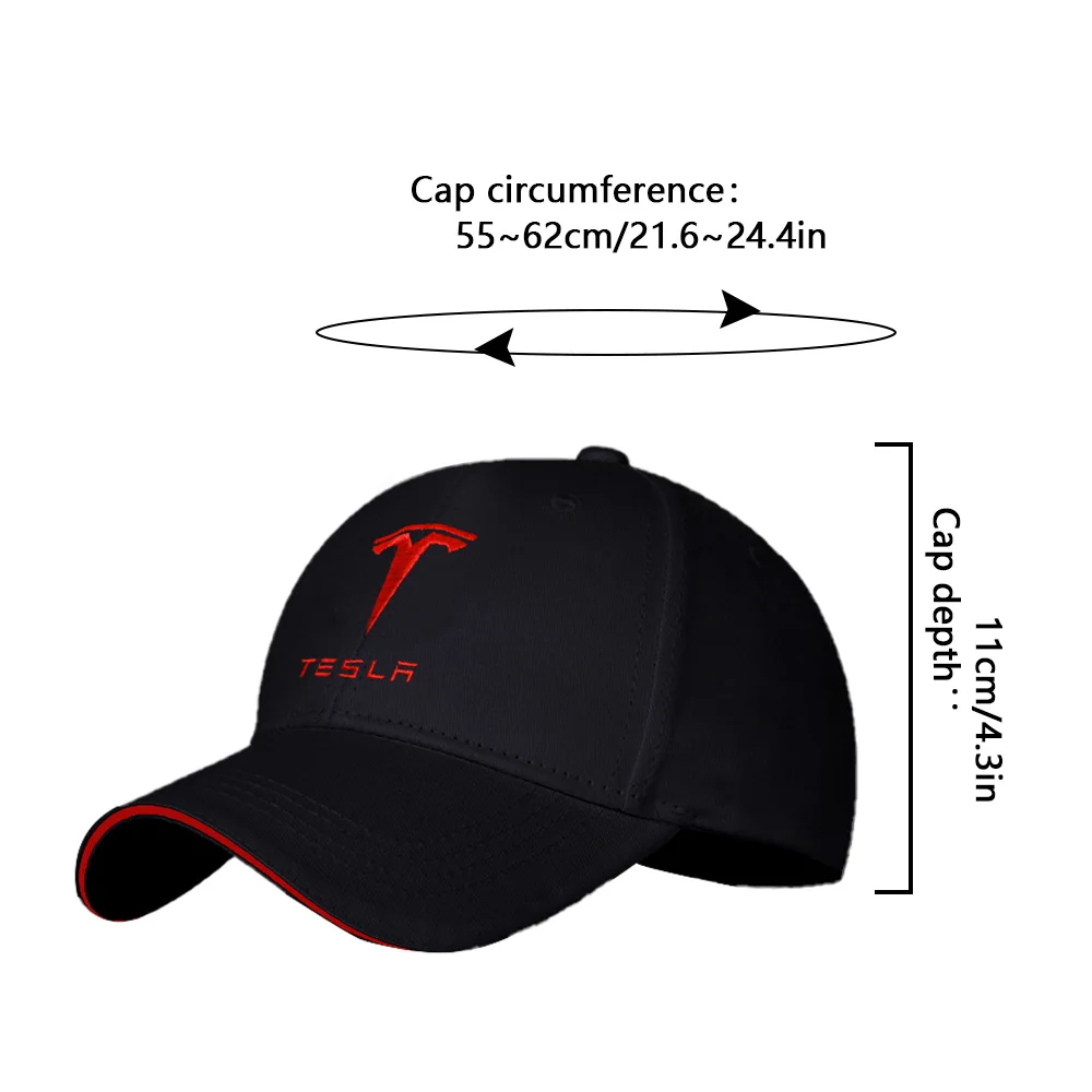 

For Tesla Model 3 X S Y Logo Hat Baseball Cap Outdoor Sports Sunhat Men Women Gasquette Gorra Hombre Car Styling Accessories New