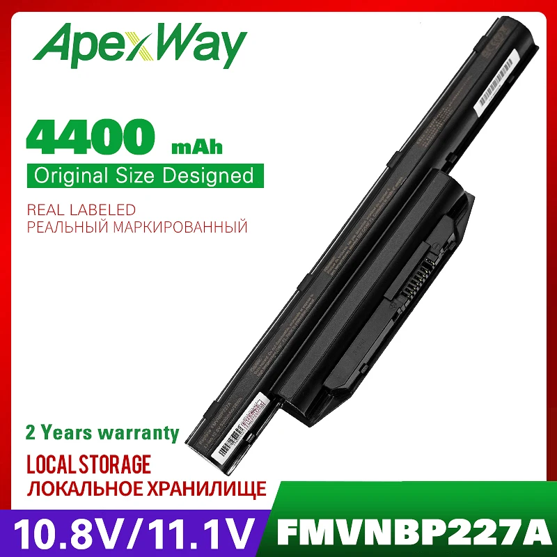 ApexWay FMVNBP227A ноутбук Батарея для Fujitsu LifeBook A544 AH564 E734 E744 E753 S904 SH904 FPCBP405Z FPCBP416 FPB0297S