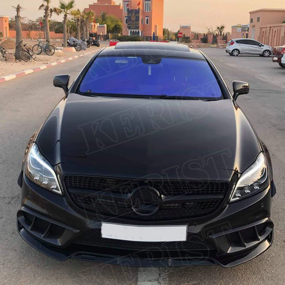 Передний бампер W218 из углеродного волокна крышка для вентиляционного отверстия