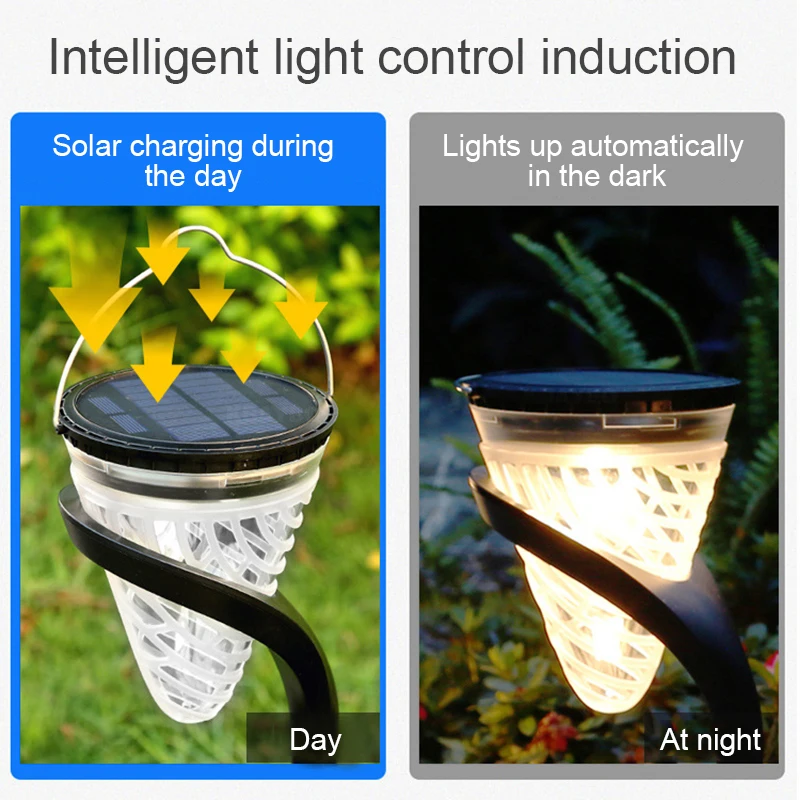

7color Outdoor waterproof LED Solar sensor Lights Built-In Stakes light up Auto garden lawn camping lamp power-saving recharged