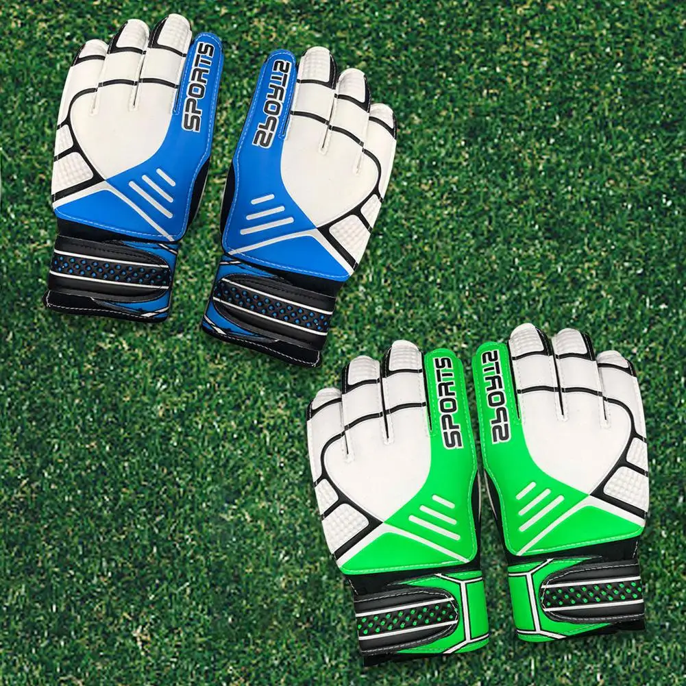 

Football Goalie Gloves Anti-slip Latex Goalkeeper Gloves Strong Protection Soccer Goalie Gloves Adjustable Wrist Straps For
