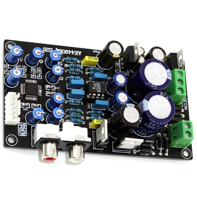 Собранный ЦАП Ak4490Eq Ak4490 Ii2S Поддержка 32 бит 768K Hi-Fi декодер | Электроника
