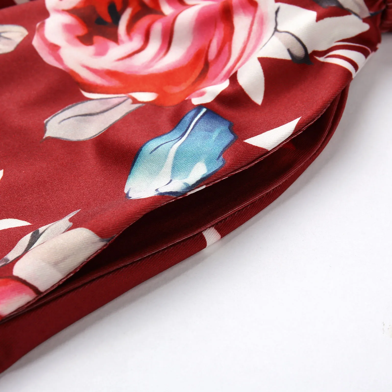 

Dresses For Women 2021 Fashion Wrapped Chest Printed Long Dress Loose Casual Pocket Ankle-Length Skirt #40