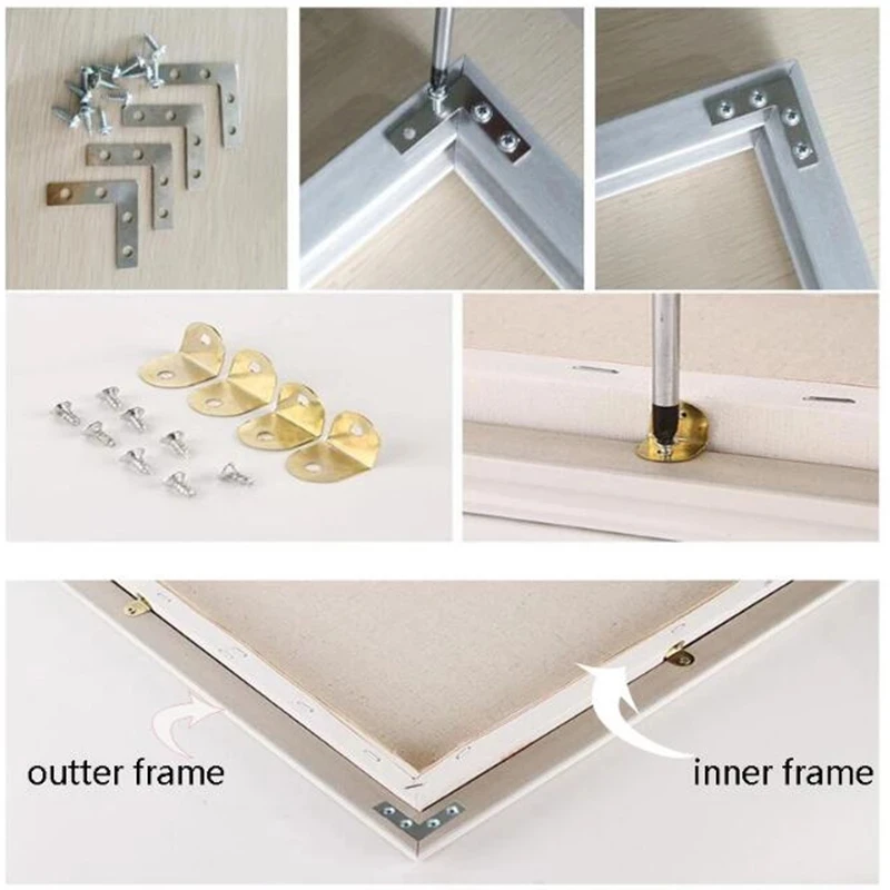 Customize Diy Outer Frame For Canvas Numbers Oil Painting Diamond Unique Combination Art Picture Home Decor Gift | Дом и сад