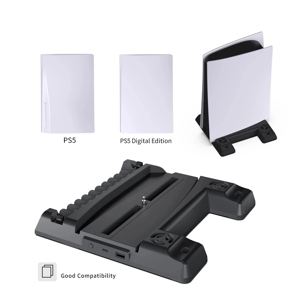 charging stand for sony ps5 playstation play station ps 5 game console holder cooling fan cooler controller accessories control free global shipping