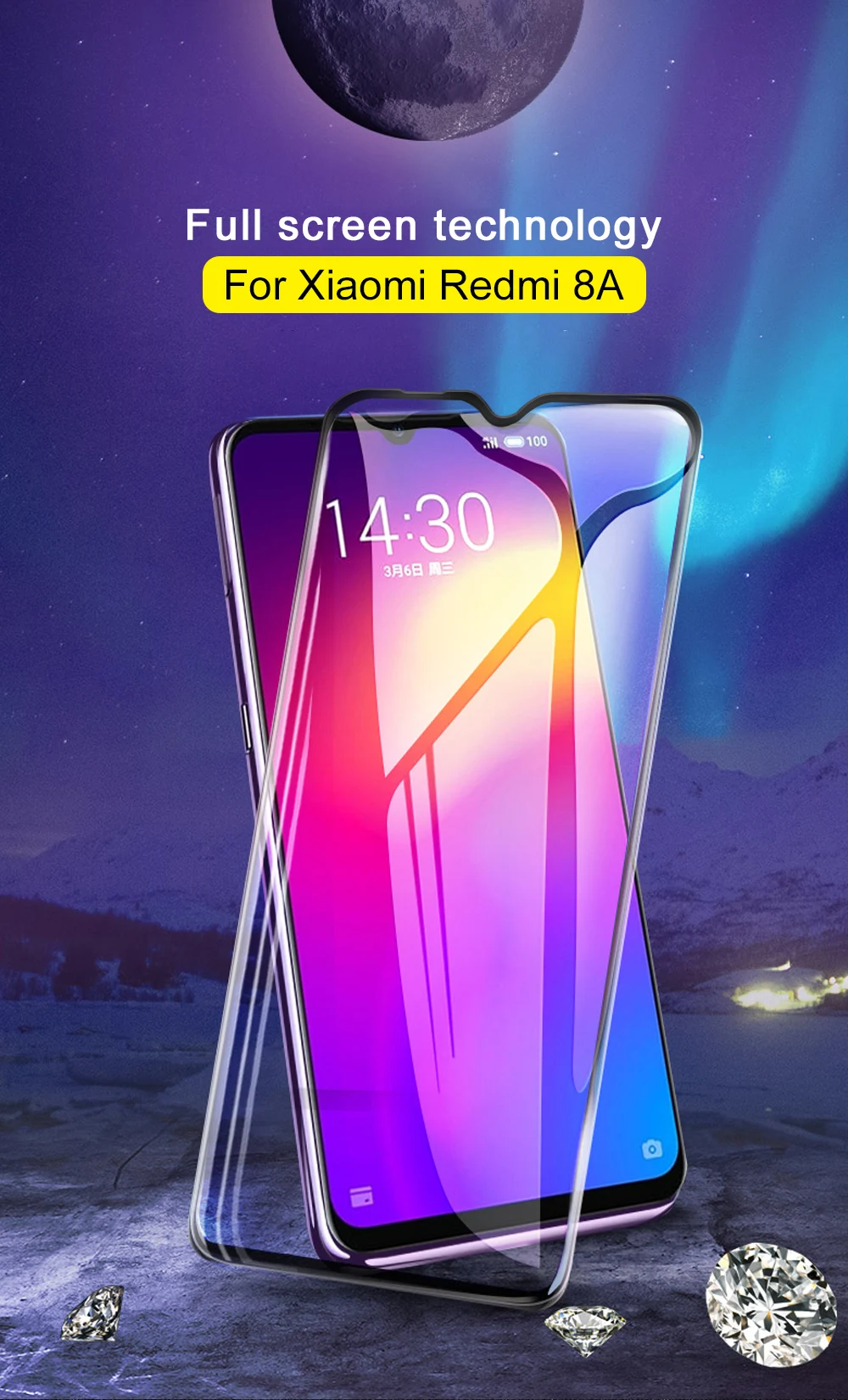 2 шт для Xiaomi Redmi 8A, закаленное стекло, защита экрана, полное покрытие, стекло для Xiaomi Redmi 8A 8, Защитное стекло для экрана