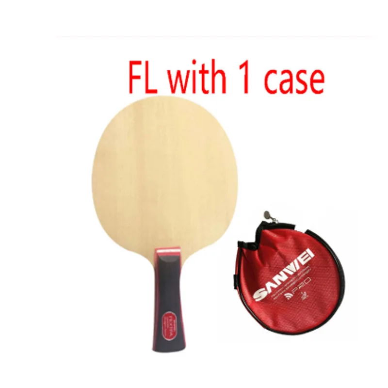 FL with 1 case Sanwei FEXTRA 7(нордическая VII) лезвие для настольного тенниса(7 деревянная древесина, Япония технология, STIGA клипер CL структура) ракетка для Пинг-Понга Летучая Мышь - Цвет: FL with 1 case