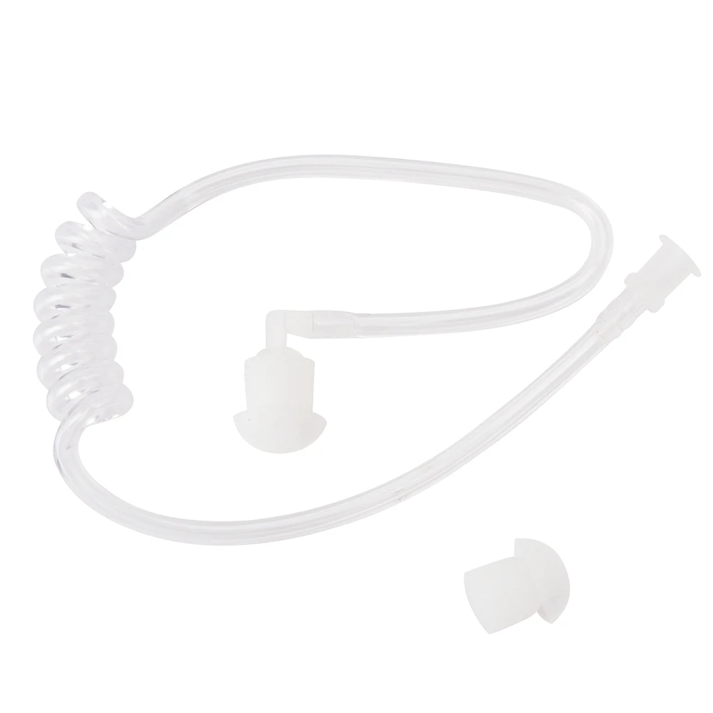 

Radio Walkie-talkie Air Duct Earphone Headset Earpiece for PD780 with PTT Button(Black)walkie