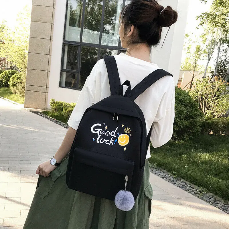 4 шт. Комплект женский рюкзак школьные сумки сумка на плечо холщовая дорожная для