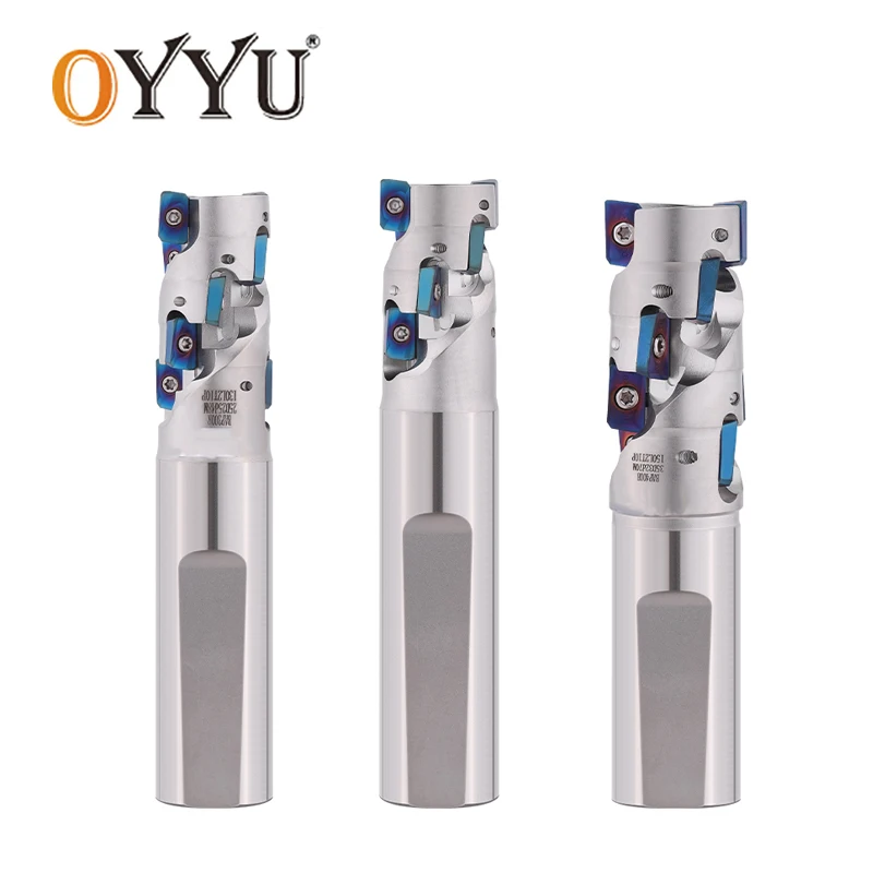 

OYYU BAP300R BAP400R CNC Spiral Corn Milling Cutter Holder Rough Milling End Face Right Angle Square Shoulder APMT1135 APMT1604