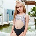 Детский сексуальный купальник 2021, детский купальный костюм, купальный костюм для женщин, боди больших размеров, цельные бикини с высокой талией