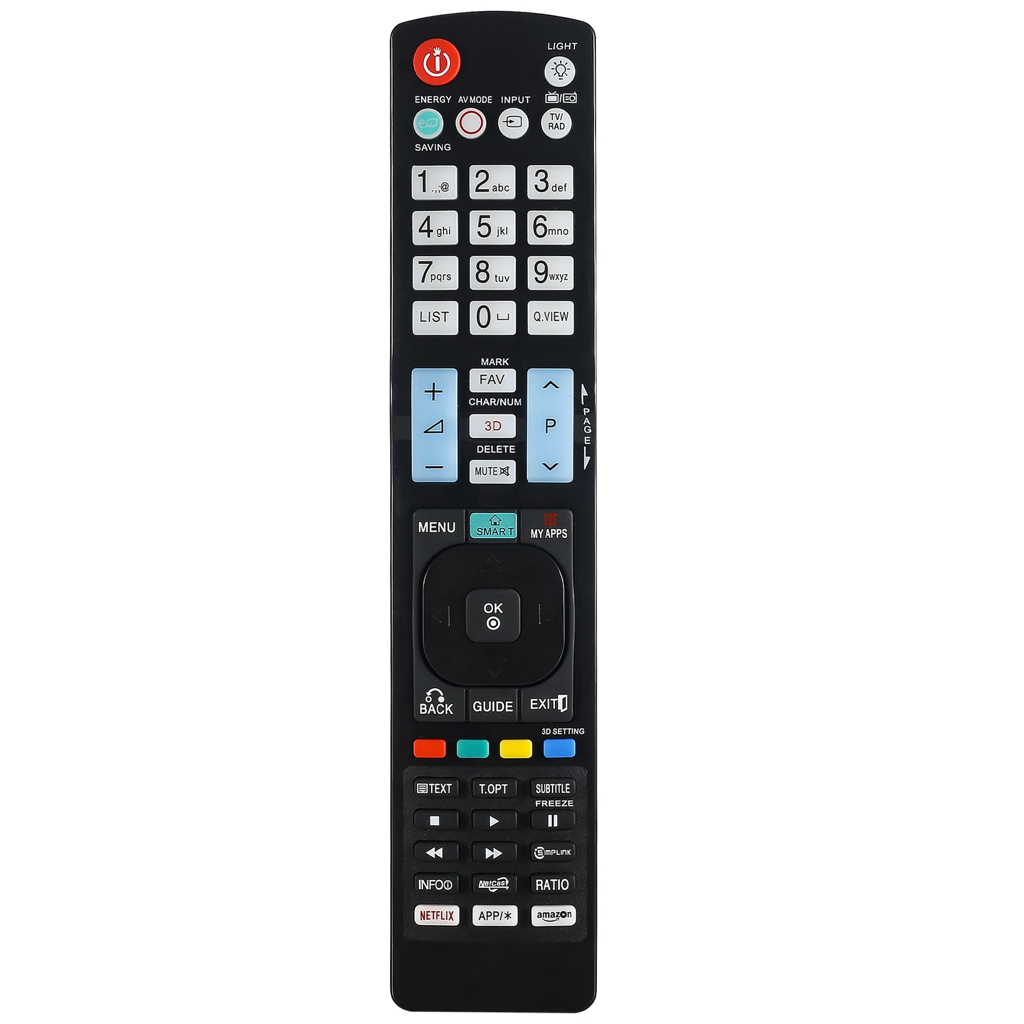 Пульт дистанционного управления подходит для Lg Smart 3D TV AKB72615379 AKB73615306 AKB73615039 Huayu |