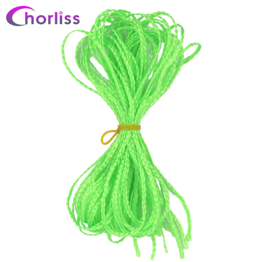 Green F12 Zizi косички, тонкие, микро, вязанные крючком косички, синтетические волосы для наращивания, Chorliss, серые, фиолетовые, розовые, светлые, коричневые, каштановые, вязанные волосы - Цвет: Green F12