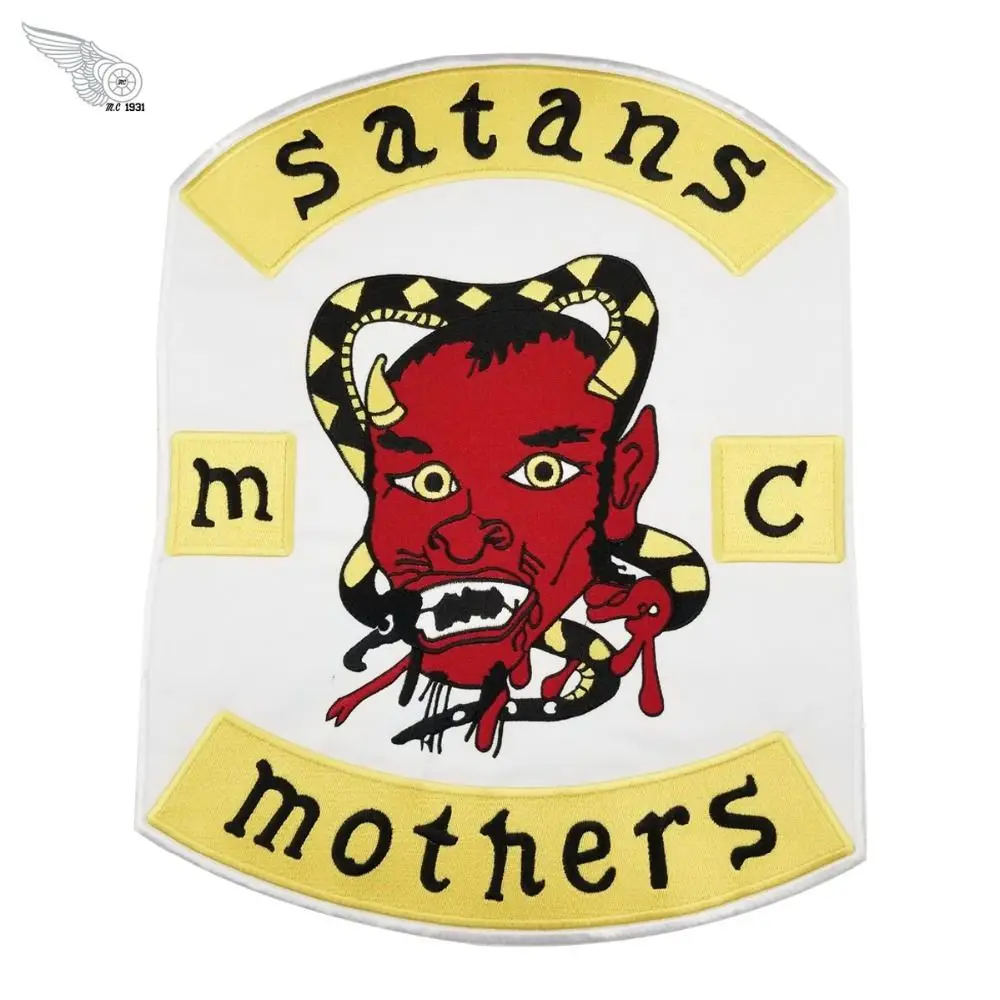 Высококачественная вышитая нашивка Satans Mother mc под заказ бесплатная доставка