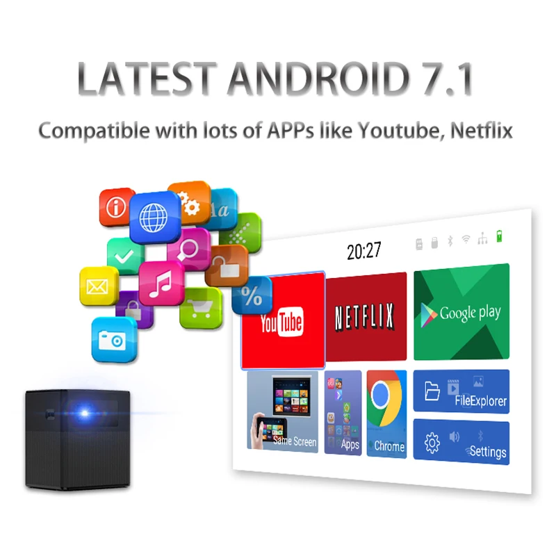 Wejoy DL-A1 карманный портативный светодиодный видео Android проектор телефон мини Hifi