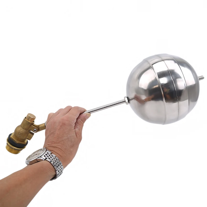 

DN15 DN20 DN25 Cold and Hot Water Tank Liquid Level Metal Float Valve 1/2 "3/4" Body Brass Toilet Valve High Quality 1PC
