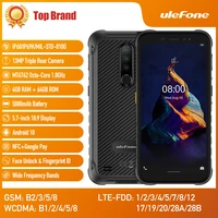 ulefone armor x8 android 10 rugged waterproof mobile phone 4gb ram 64gb rom 5 7 inch cellphone octa core nfc 4g lte smartphone