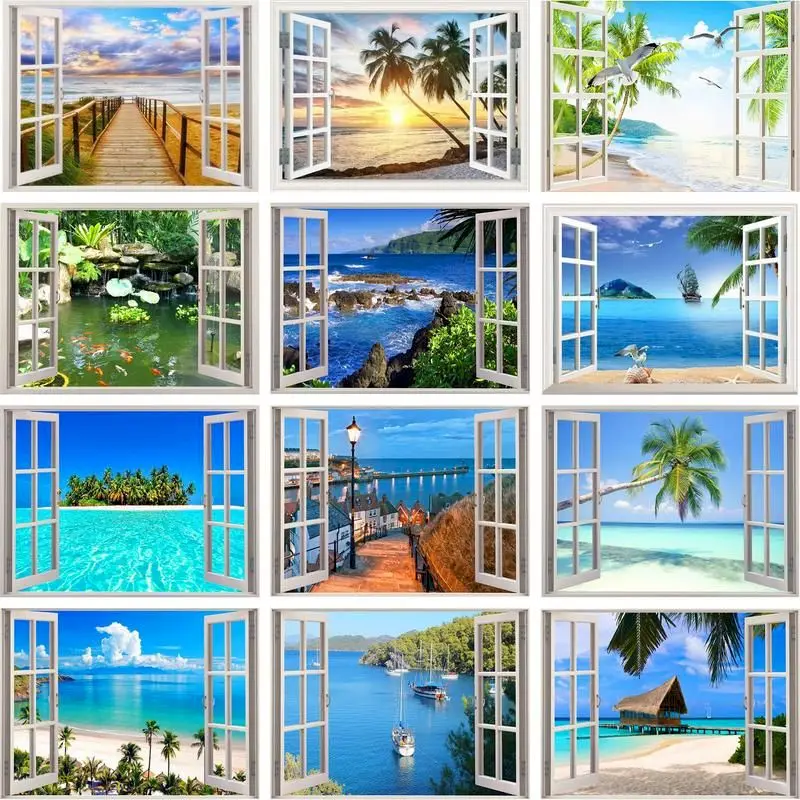 

GATYZTORY Oil Painting By Numbers Deer 60x75cm DIY Paint By Numbers For Adult Landscape Frame Canvas Painting Unique Gift