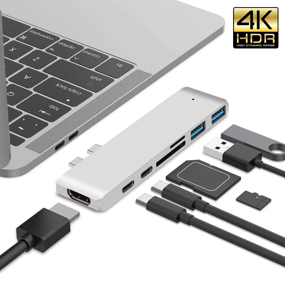 Многофункциональная док-станция с двумя портами USB Type-C и экранами | Компьютеры