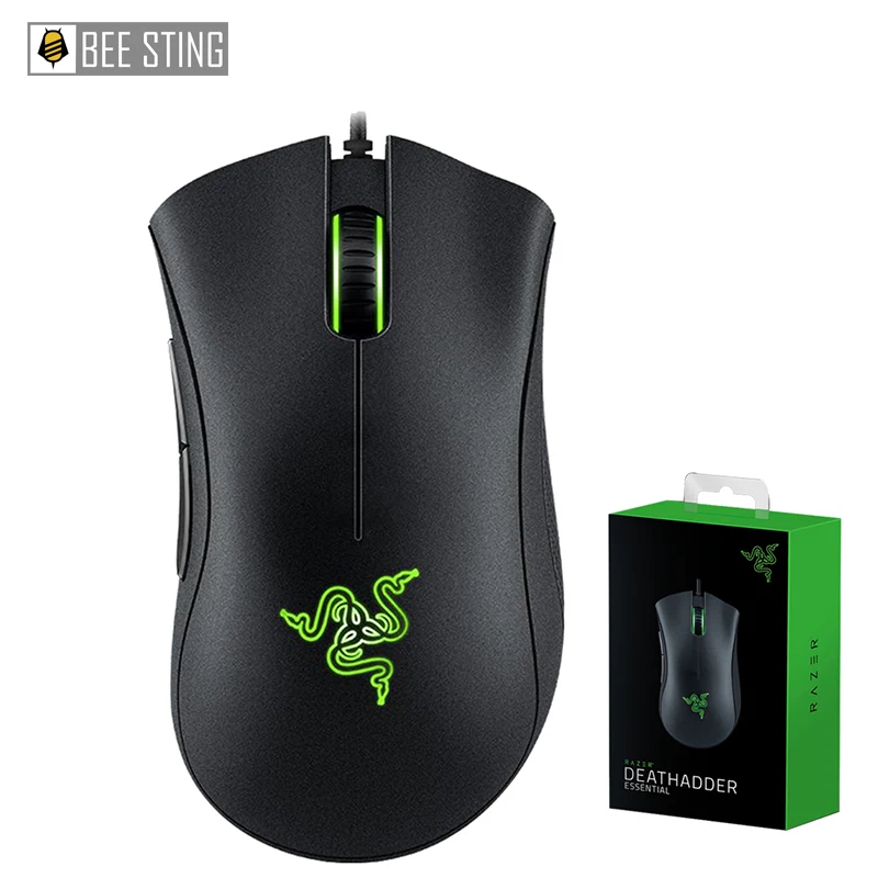 

Оригинальная Проводная игровая мышь Razer DeathAdder Essential 6400DPI, оптический сенсор, 5 независимых кнопок, подходит для геймеров