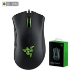 Оригинальная Проводная игровая мышь Razer DeathAdder Essential 6400DPI, оптический сенсор, 5 независимых кнопок, подходит для геймеров