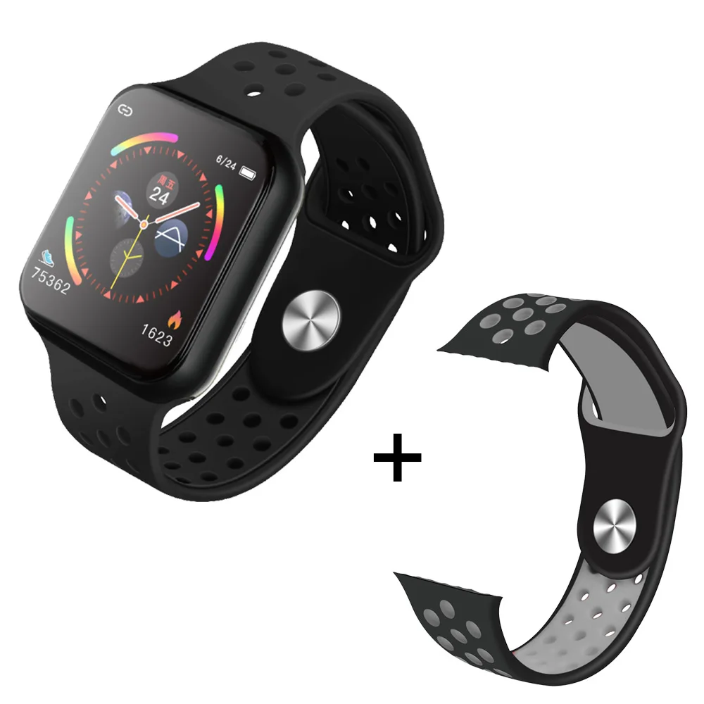 Add Strap 3 CONXAG F9 Смарт-часы для мужчин и женщин полный сенсорный экран для сердечного ритма Смарт-часы с измерением давления для мужчин t Шагомер Смарт-часы для IOS - Цвет: Add Strap 3