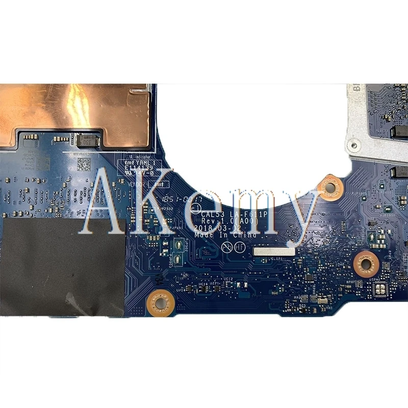 Verkaufen SAMXINNO CAL53 LA-F611P Laptop Motherboard Für For DELL G3 15-3579 3579 Original Mainboard I7-8750H GTX1050