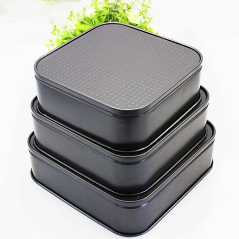 3Pcs/Set 8/9/10 Inches Square Carbon Steel Non Stick Spring Form Cake Baking Tray Cheesecake Pan Mold Bakeware Kitchen Tools | Дом и сад